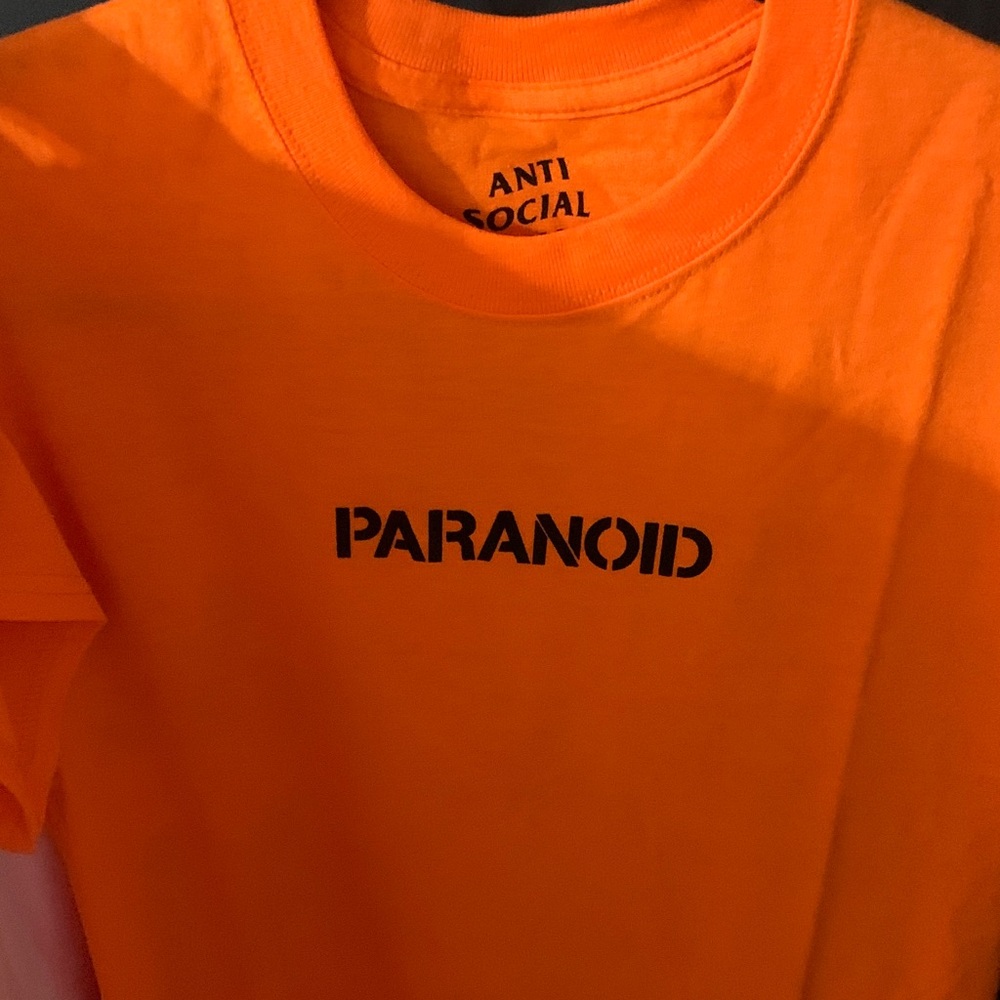 Anti Social Social Club Orange Paranoid Tee